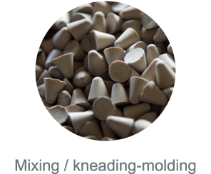Mixing / kneading-molding